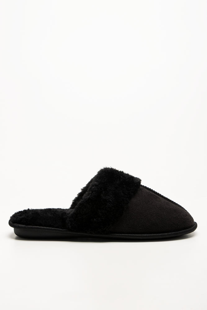 Seam Slipper Black