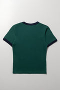 Printed Fitted T-Shirt Green (2)