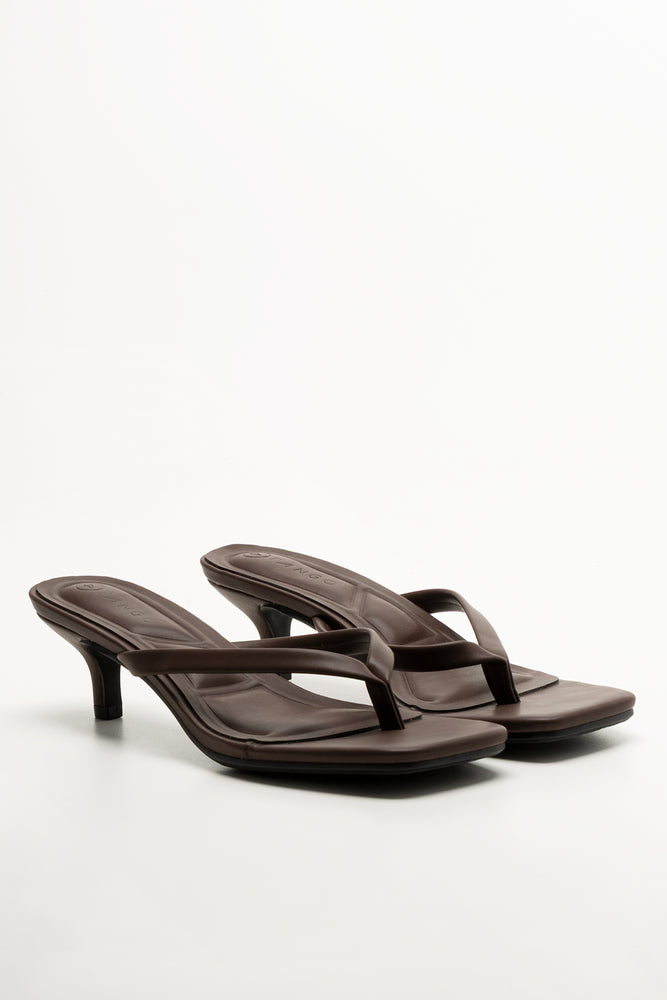 Thong Heels Brown