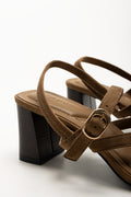Strappy Block Heel Tan (3)