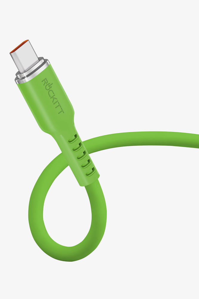 Rockitt Fast Charge 2.4A Silicone Green (2)