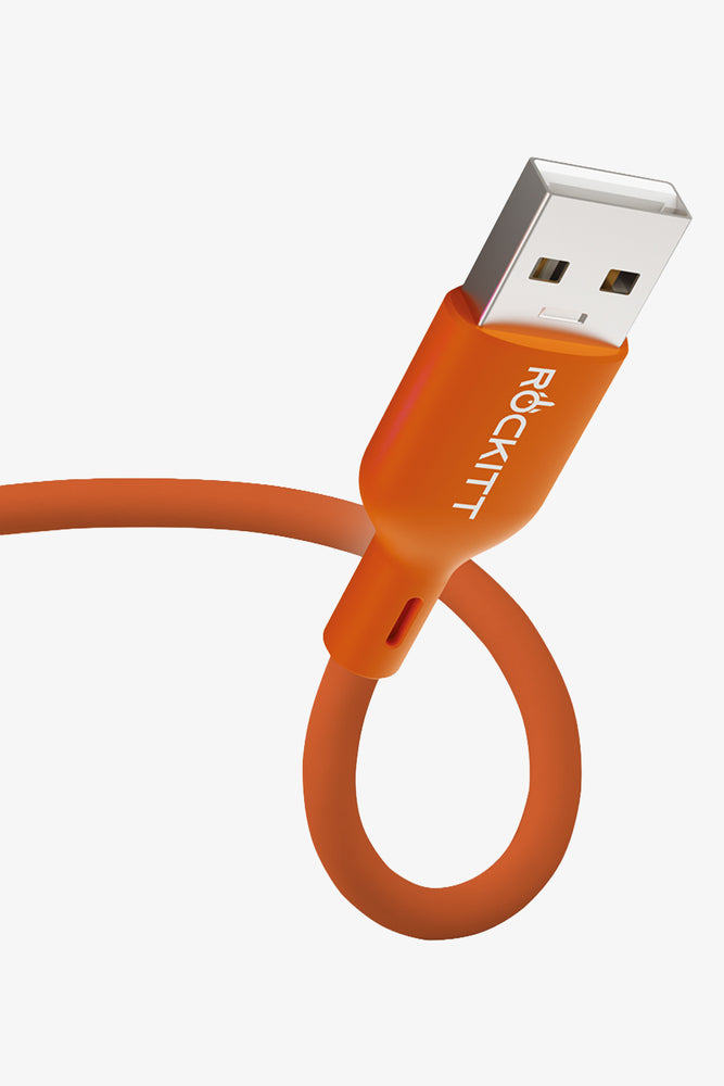 Rockitt Fast Charge LED Cable A-C Orange (4)