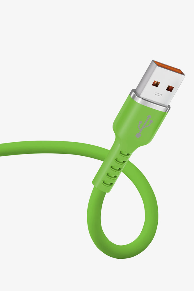 Rockitt Fast Charge 1.5 Silicone A-C Green (2)