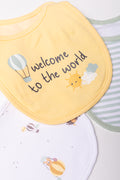 3 Pack Bibs Yellow, White And Green (1)