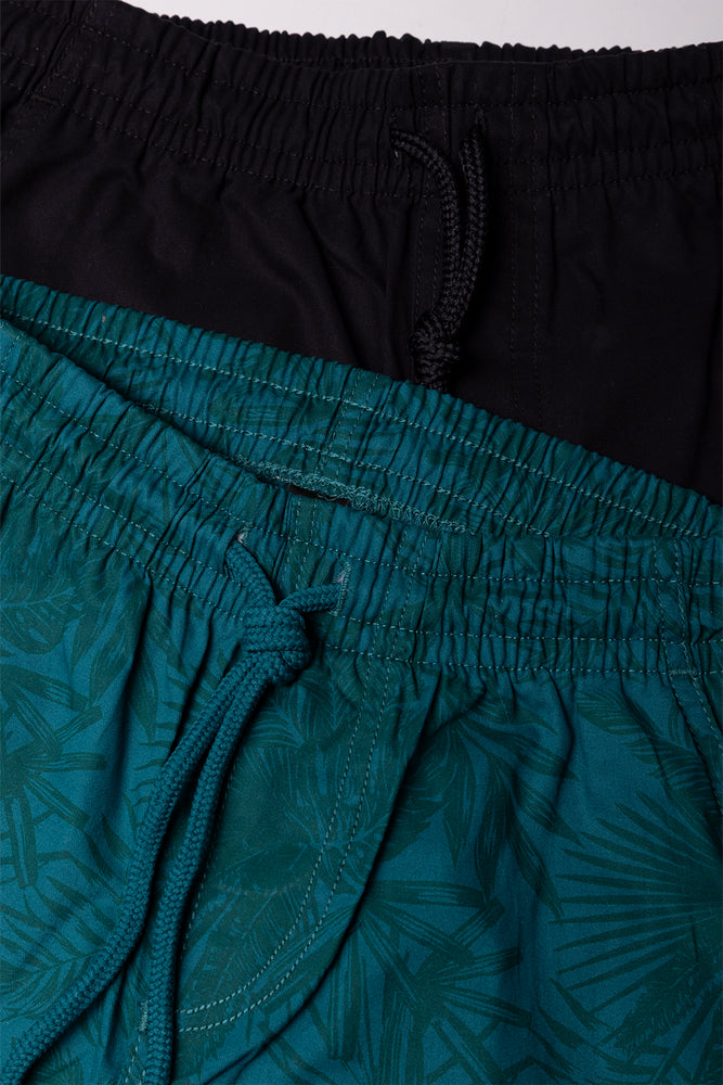2 Pack Shorts Black And Blue (1)