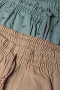 2 Pack Shorts Natural And Green (1)