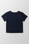 Colourblock T-Shirt Blue & Navy (2)