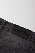 Rip And Repair Skinny Denim Jean Dark Grey (2)
