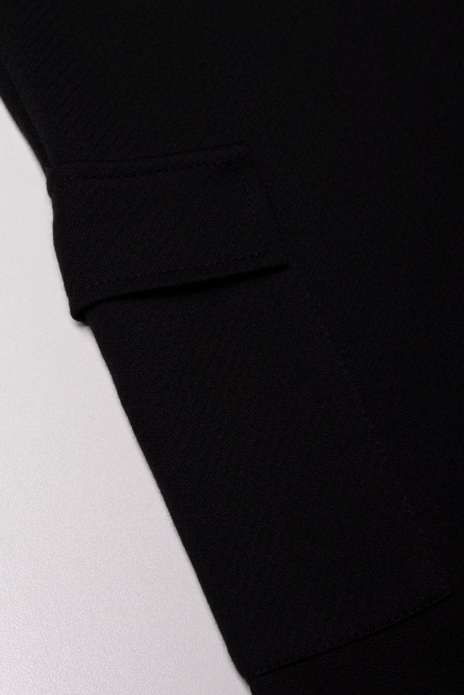 Cargo Flare Leggings Black