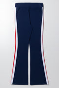 Flare Leggings with Side Tape Black (2)