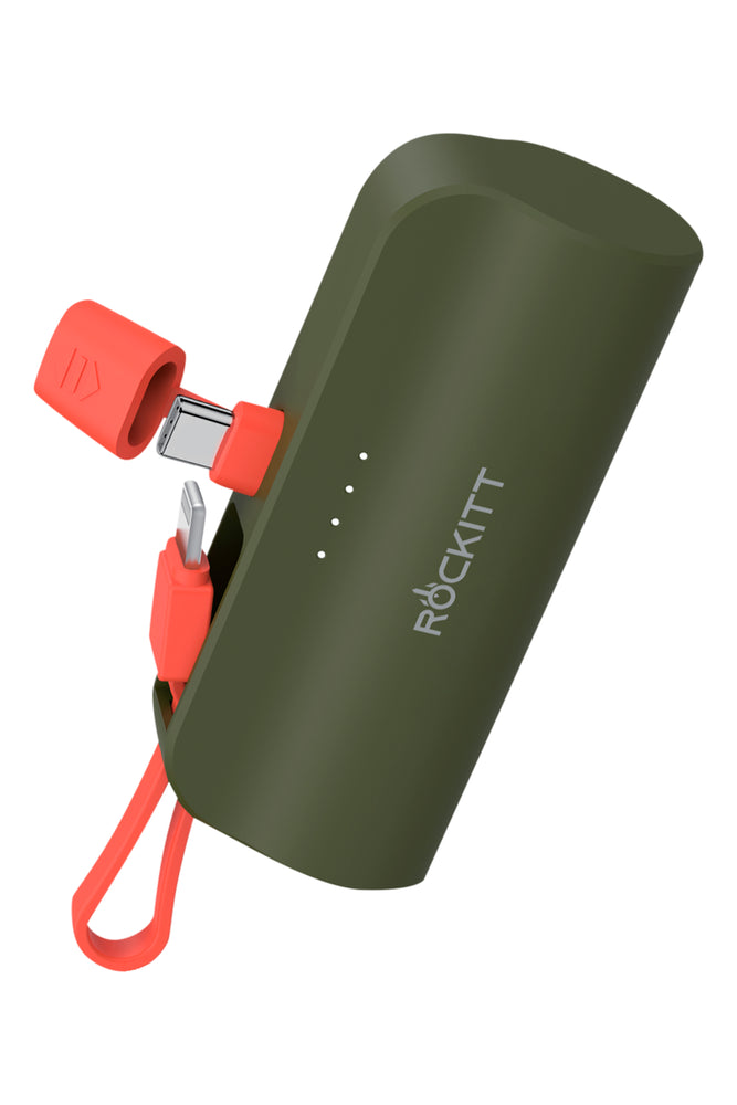 Rockitt Mini Plug In Power Bank 5000MAH Green (1)