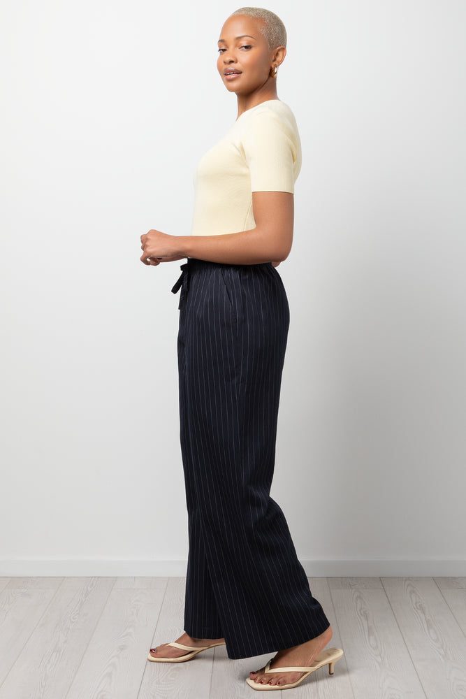 Short Sleeve Knit Top Yellow (1)