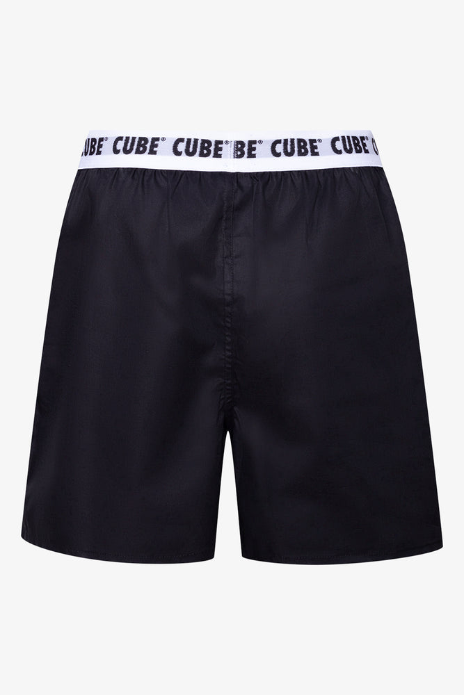 3 Pack Woven Boxers Grey And Black (8)