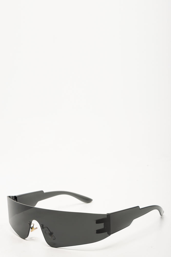 Visor Sunglasses Black (2)