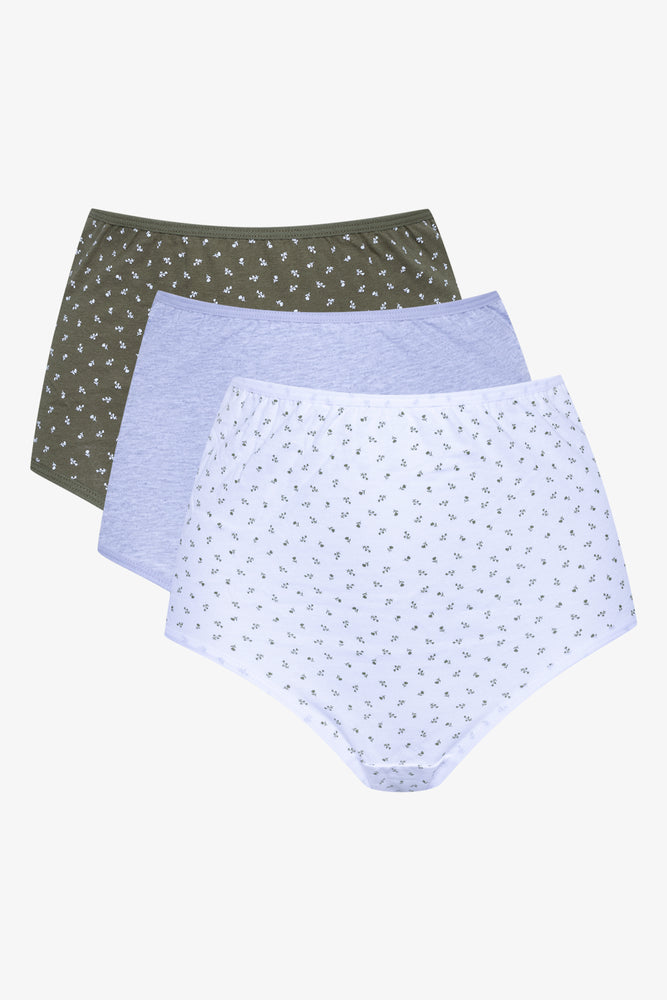 3 Pack Ditsy Floral Briefs Multicolour