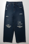 Baggy Denim Jeans Dark Blue (1)