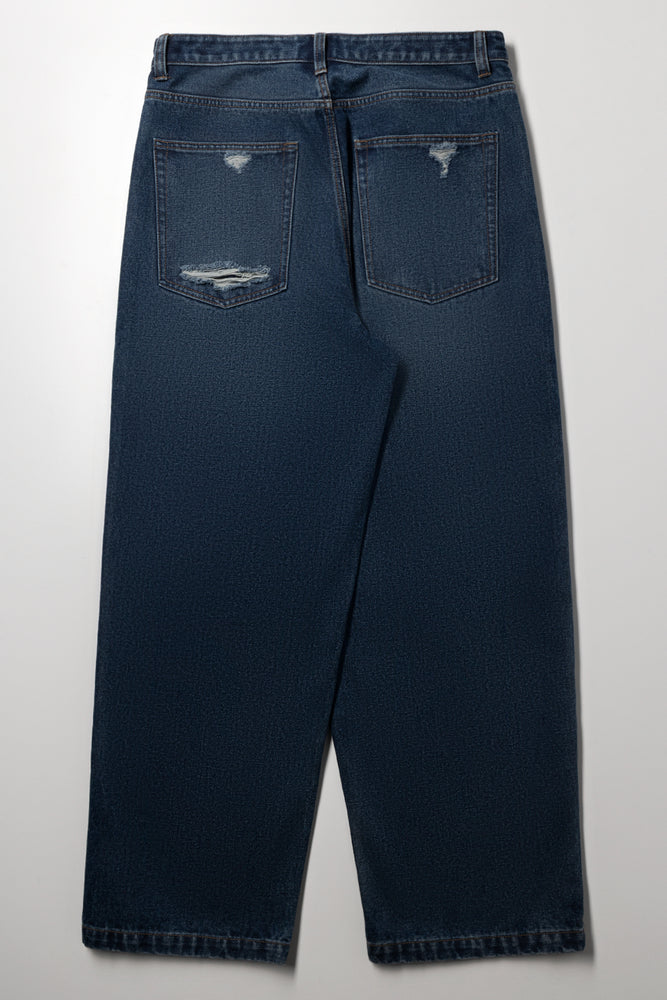 Baggy Denim Jeans Dark Blue (4)