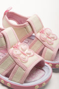 Butterfly Sandals Cream And Pink (2)