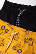 2 Pack Digger Shorts Yellow And Black (1)