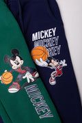 Mickey Mouse 2 Pack Trackpants Green And Navy (1)