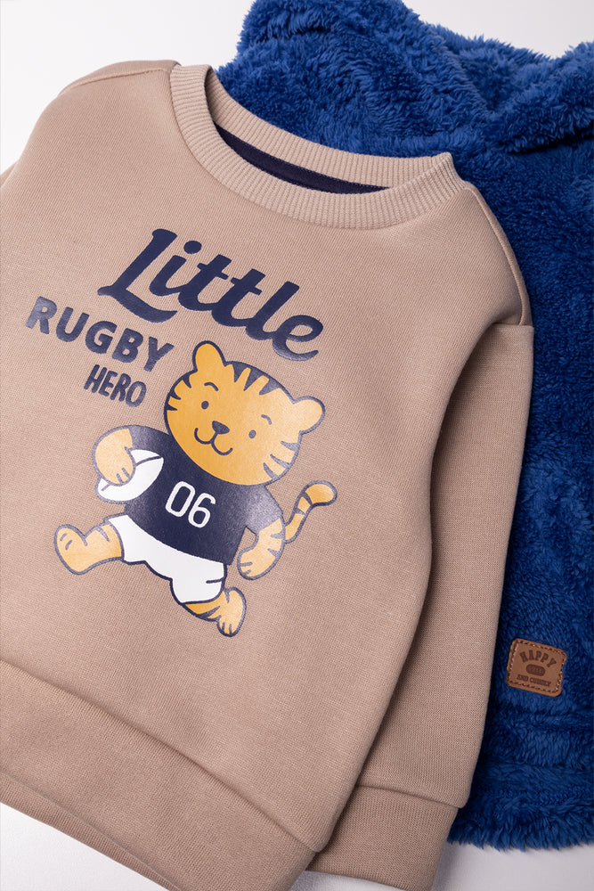 2 Pack Rugby Tiger Tracktopns Blue And Natural