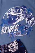 Dinosaur Long Sleeve Pyjamas Blue (1)