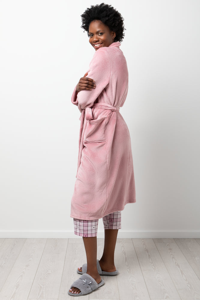 Fleece Gown Pink (1)