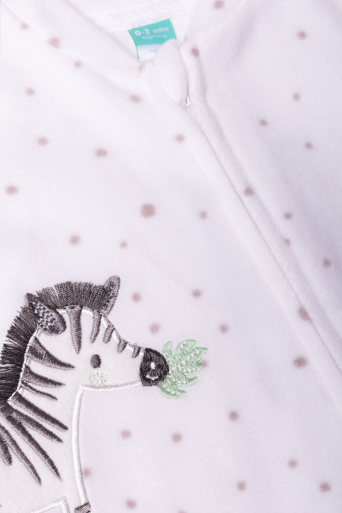 Zebra Babygrow White (1)