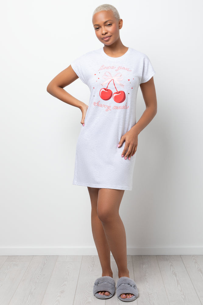 2 Pack Sleepshirts Pink And Grey (4)