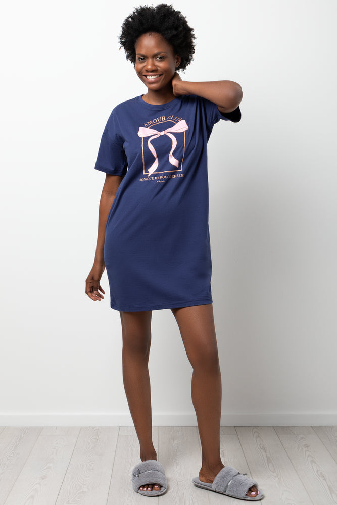 Bow Sleepshirt Blue