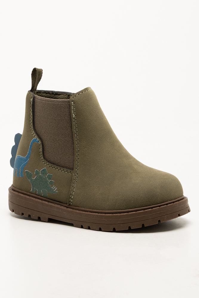 Dinosaur Chelsea Boots Green