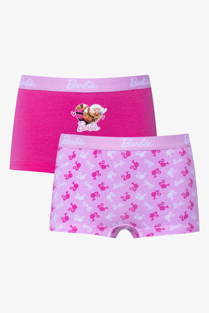 Barbie 2 Pack Boyleg Panties Pink