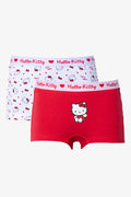 Hello Kitty Boyleg Panties Red And White