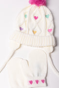 Trapper Hat Set White (1)