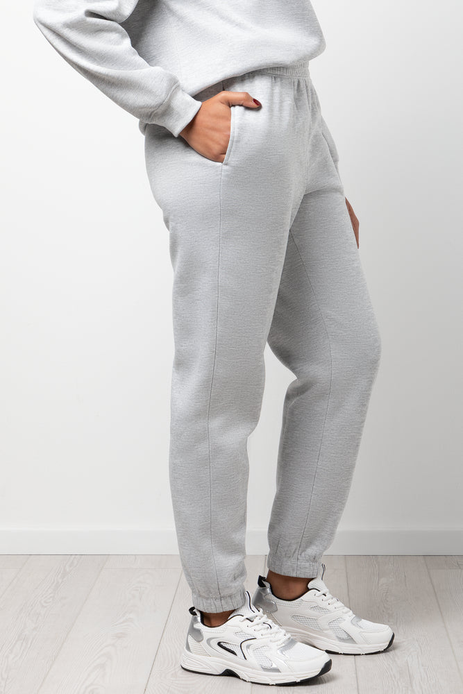 Knit Jogger Grey Melange (1)