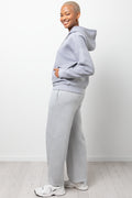 Zip Through Hoodie Grey Melange (1)