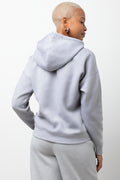 Zip Through Hoodie Grey Melange (2)