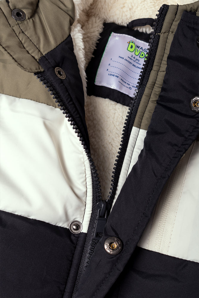 Puffer Jacket Black And Fatigue (1)