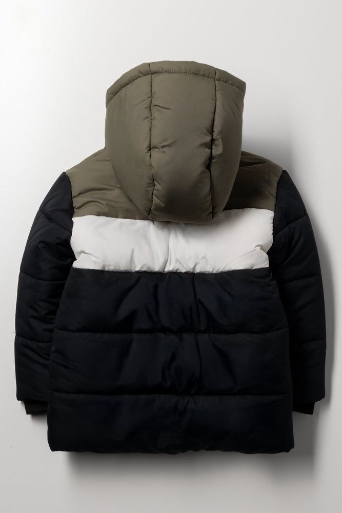 Puffer Jacket Black And Fatigue (3)