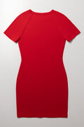 Bodycon Dress Red (4)