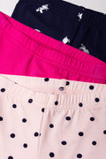 3 Pack Leggings Navy And Pink (1)