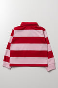 Minnie Mouse Stripe Golfer Red (2)