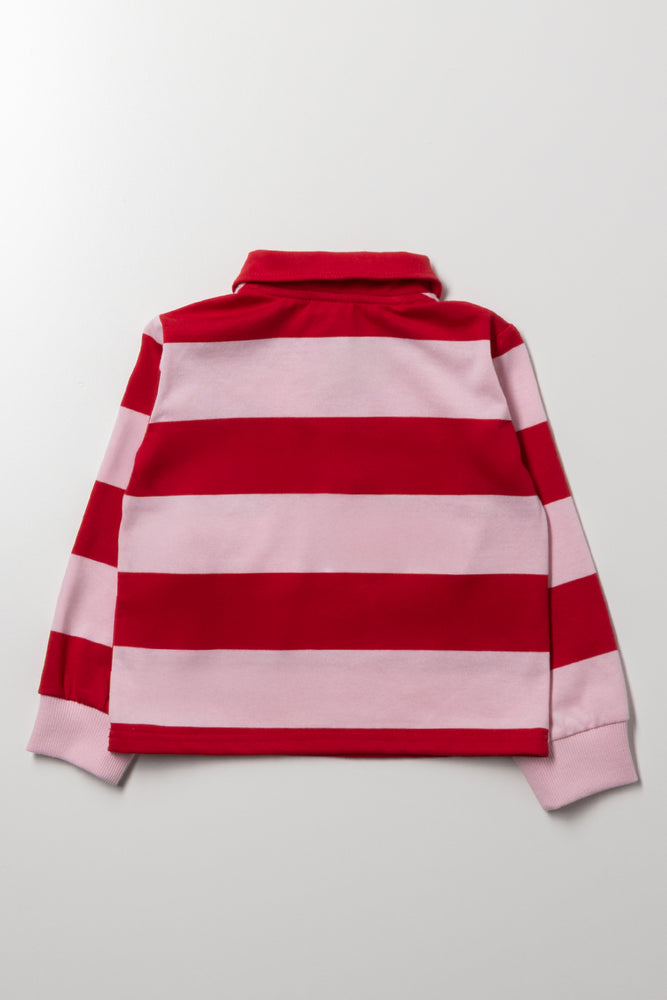 Minnie Mouse Stripe Golfer Red (2)