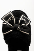 Bow Love Slippers Black (4)