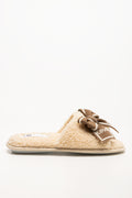 Love Bow Slippers Natural (1)