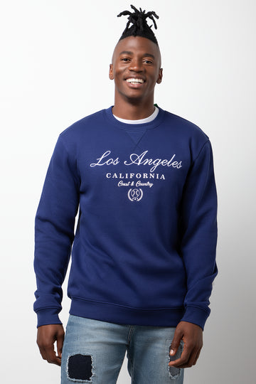 Crew Neck Tracktop Navy