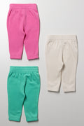 3 Pack Trackpants Green, Pink And White (2)