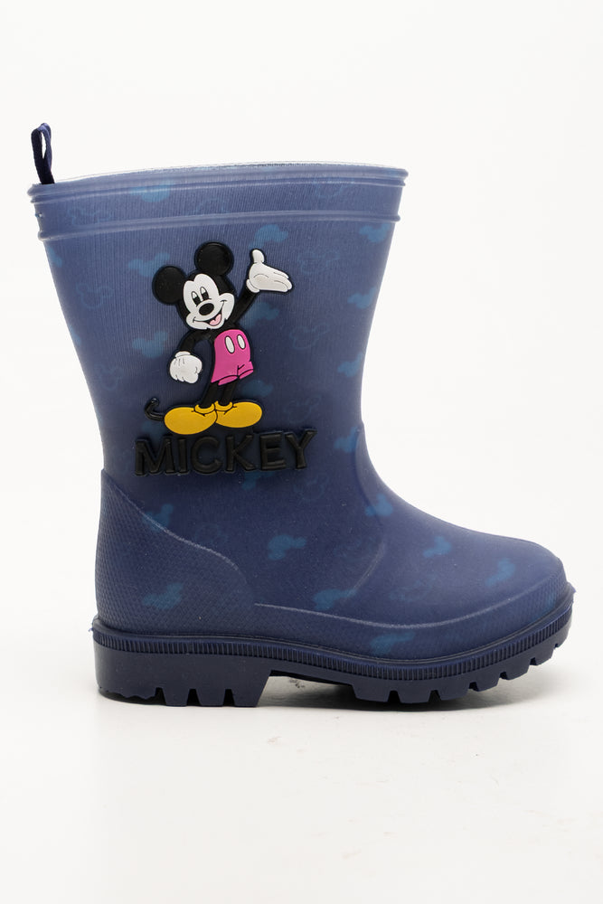 Mickey Mouse Rain Boots Navy