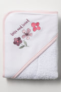 Hooded Towel Pink & White