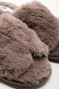 Open Toe Slippers Brown (2)